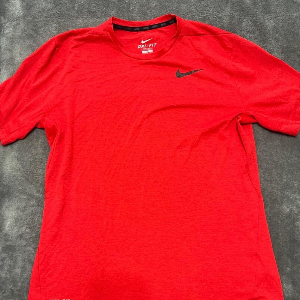 Nike Men's Bright Red Dri-FIT Tee